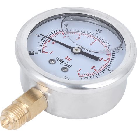 Manomètre radial professionnel TS PGGZ604-7bar 1/4BSP Y60 pour la mesure de pression (1/5)