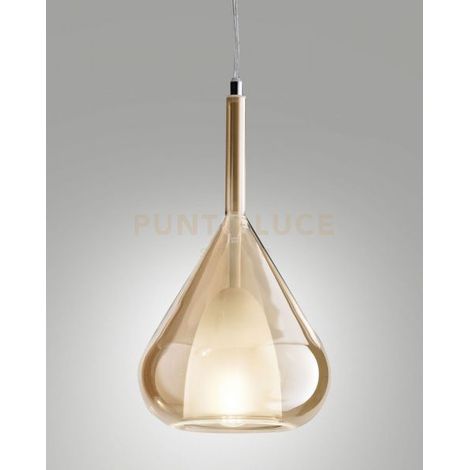 EDISON 3481-50-125 VETRO AMBRA COMPLETO DI CAVO X KIT LUCI SENZA BASE DI ATTACCO
