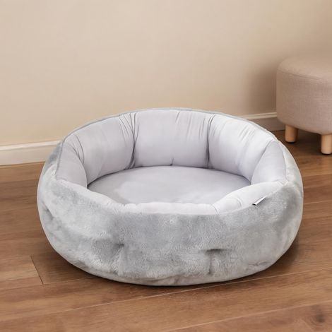 Arbre à chat gris clair en peluche coton PP 62 x 62 x 21 cm (1/5)