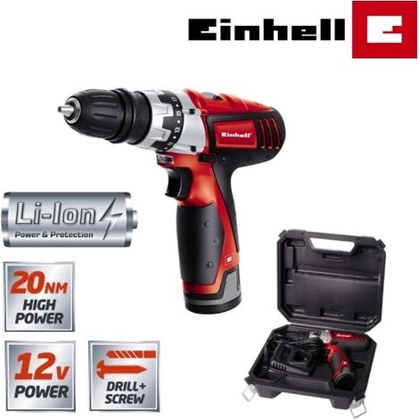 Trapano avvitatore a batteria Litio 12V Einhell - TC-CD 12 Li