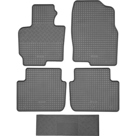 RIGUM 901597 Fußmatten + 900101 Abdeckung - Mazda CX-5 I SUV von 2012-2017, VLV Leichtmetallfelgen, vorne - EINBAU