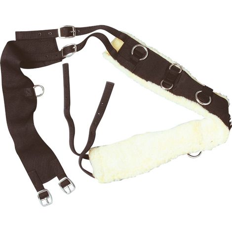 Fascione da addestramento in nylon foderato in agnello sintetico completo di sottopancia