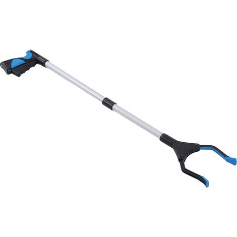 Pince à déchets en alliage d'aluminium et ABS, pliable, légère et portable, bleue et noire, pour un gain de temps et d'effort. (1/5)
