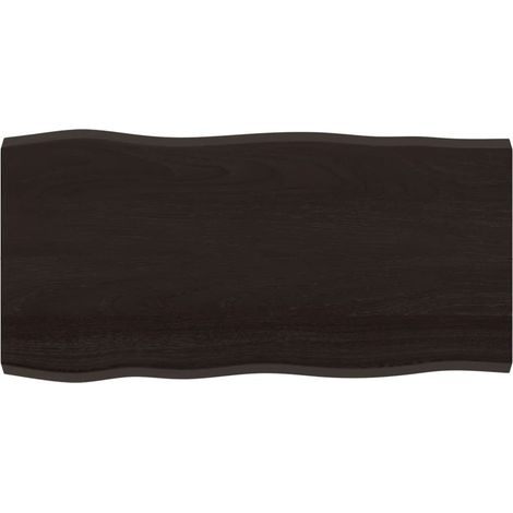 Dessus de table Dessus de bureau Plateau de table bois massif traité bordure assortie