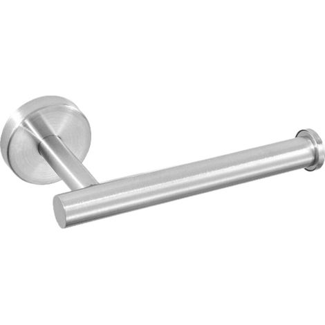 Wall-mounted toilet paper holder in 304 stainless steel, rust-resistant, for bathroom (brushed finish) (1/5)