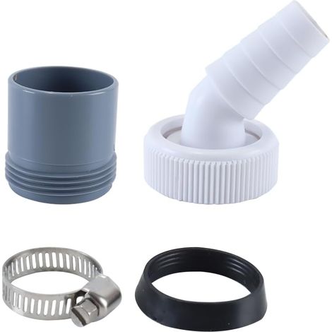 Raccord De Rallonge De Tuyau De Vidange Pour Machine À Laver, Avec Connecteur D'entrée De 18 À 24 Mm Et Tuyau De Sortie De 40 Mm Avec Collier De Serrage (1/5)