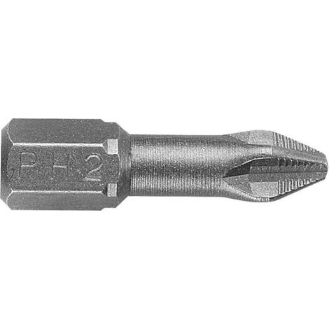 Boîte 10 embouts tournevis 1/4 ph3x25 mm ALYCO 193538 (1/5)