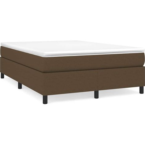 Maison Exclusive - Boxspringbettgestell Dunkelbraun 140x200 cm St (1/5)