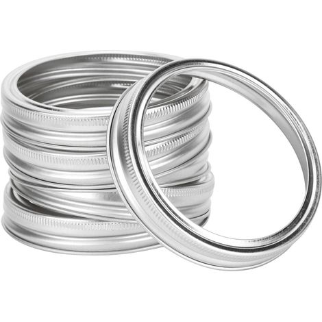 24 Stück Deckel zum Verschließen von Einmachgläsern, geteilte, feste Kappen, runde Form, Dosenzubehör, Küchenbedarf, Silber, 86 mm (1/5)