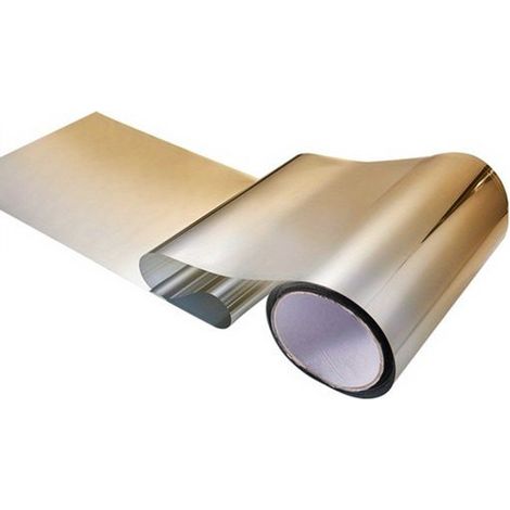 Adesivo per parabrezza auto con protezione solare UV (oro) - Include raschietto (1/2)