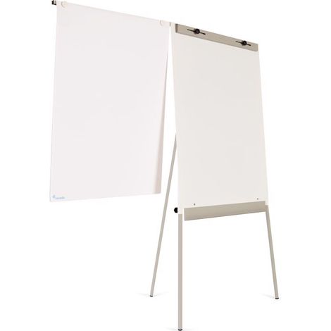 Flipchart mit Dreibein-Ständer - 70x100 cm - Whiteboard - Magnetisch