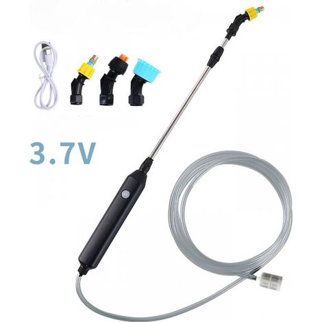 Pulvérisateur électrique pour plantes, baguette de pulvérisation d'arrosage, pulvérisateur de jardin portable à batterie rechargeable avec 3 buses et tuyau de 3 m, pulvérisateur multifonction pour pla (1/5)