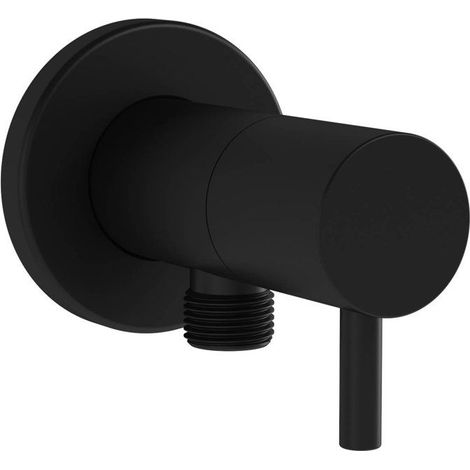 Grifo de ángulo intermedio - Origin VitrA A4521436WTC - Negro mate - Latón - Caudal 27,8 l/min (1/2)