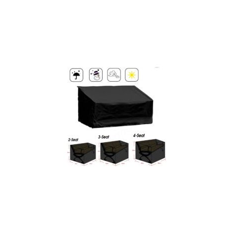 Gartenbankabdeckung, 2-Sitzer-Gartenbankabdeckung, Schutzhülle für Gartenmöbel, Gartensofaabdeckung aus 210D Oxford-Gewebe, wasserdicht, winddicht, p - Crezuo (1/4)