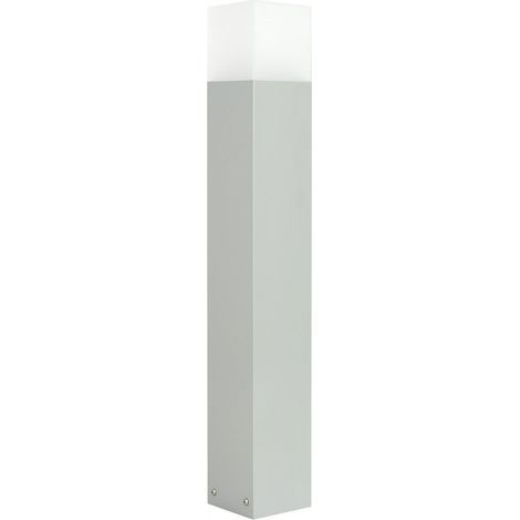 Paletto luce esterno 70cm E27 argento IP44 SU-MA Cube (1/4)