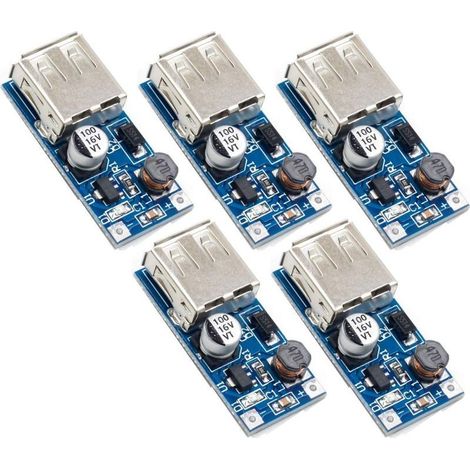 5pcs Convertisseur de Tension USB 0.9V-5V à 5V - Module d'Alimentation Booster DC (1/4)