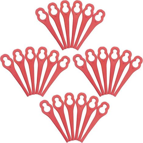Ensemble de lames de rechange accessoires de coupe-herbe pour sans fil Einhellcouteau 100 pièces Plastique (1/4)