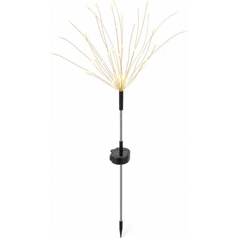Lampe Solaire de Jardin Feu d'Artifice, 150 LED Blanc Chaud, 2 Modes, Décoration Extérieure Étanche sur Piquet (1/5)