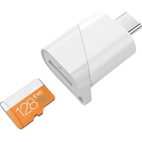 Lecteur de Carte TF,USB-C vers TF, Adaptateur de mémoire TF de Type C OTG pour PC,ordinateur Notebook,MacBook,téléphone (1/4)