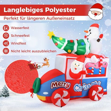 Decoracion navidena inflable de 177cm led papa noel en decoracion navidena de coche con muneco de nieve
