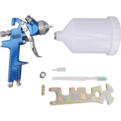 Pistolet à peinture à alimentation par gravité et à atomisation élevée, filetage mâle G1/4, pour peintres professionnels spécialisés en environnement, calibre 2,0 mm/0,07 pouce (1/5)