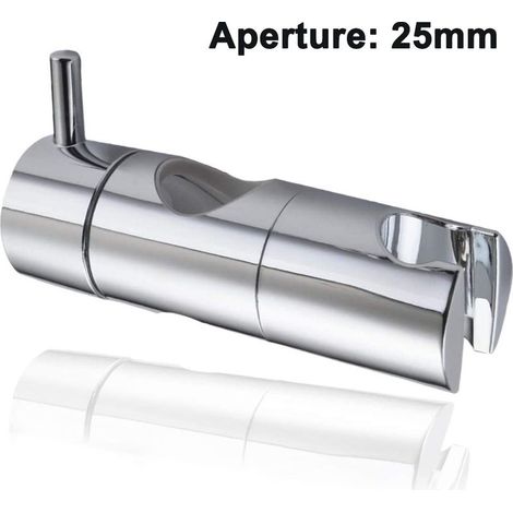 Support de douchette universel, support de douchette réglable, support de douchette rotatif à 360°, support de douchette pour glissière (19/22/25 mm) (1/4)