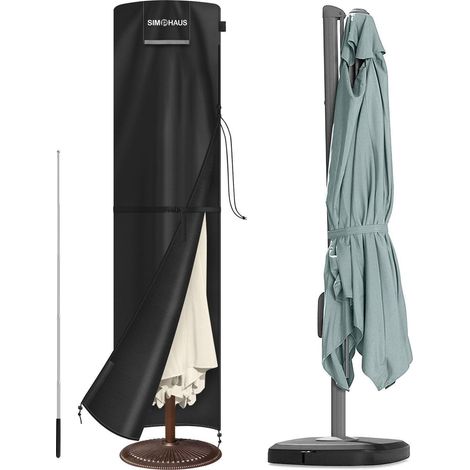 Schutzhülle für Ampelschirm bis 400cm Ø, wasserdicht, UV-beständig, 280x70/70cm (1/5)