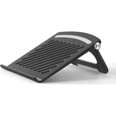 Adatto ai laptop  Supporto di raffreddamento ergonomico da scrivania per casa o ufficio, nero.