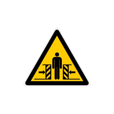 Panneau Danger d'écrasement - Rigide Triangle 100mm - 4030197