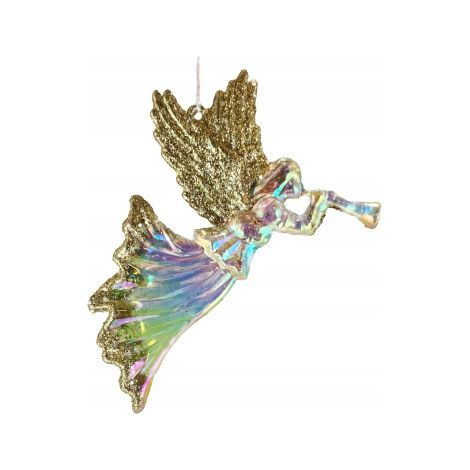 Pendentif acrylique ange doré Noël (1/5)