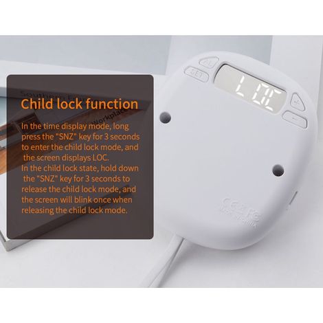 Réveil Vibrant Silencieux TS-BC680 - Horloge Numérique LED avec Alarme Double (1/5)