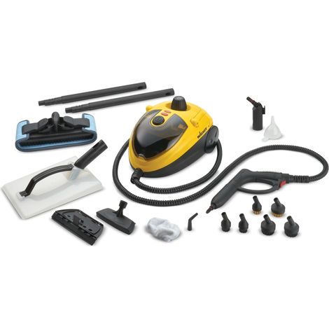 multifonction nettoyeur vapeur de 18 accessoires, pression 3,5 bar, temps de vapeur env. 40 min, 1,2l reservoir, 2,4 m Longueur du tuyau, 1500 W (1/5)