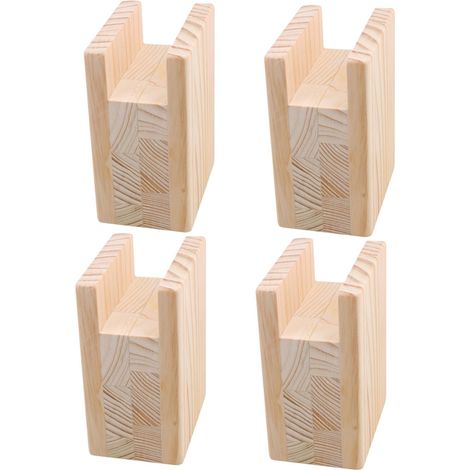 rehausseurs de meubles pour tables/canapés, rainures de 4 x 10 cm, hauteur de levage de 10 cm (1/5)