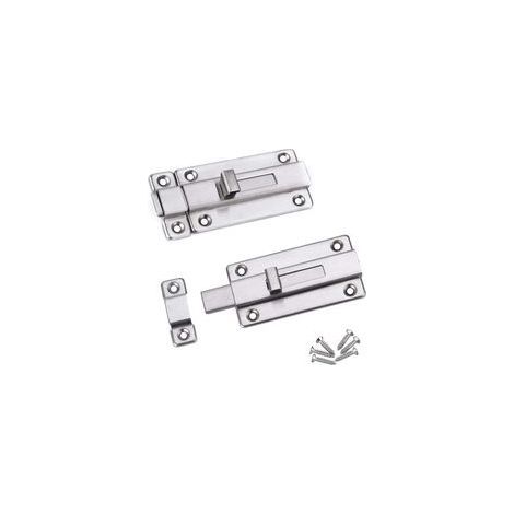 Lot de 2 Targettes 3.0 Pouces Verrou de Porte à Boulon Coulissant avec 12 vis Verrou de Porte en Acier Inoxydable pour tous les types de portes intérieures (1/5)