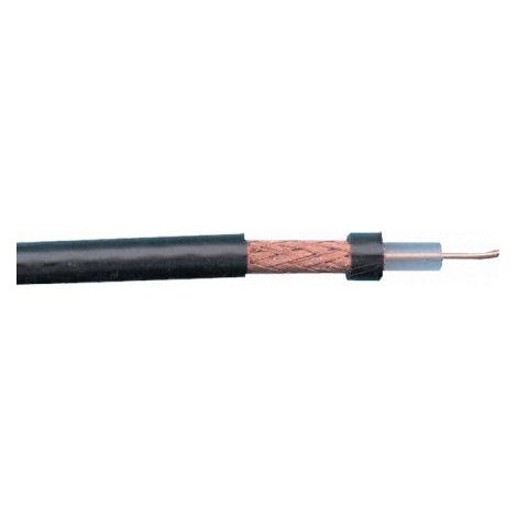Câble coaxial SDI CAE Groupe RG 59 BU, RG59B/U, 100m, Noir ( Prix pour Bobine de 100 Mètres )