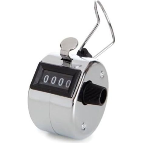 Perel Compteur Manuel à 4 Chiffres pour l'enregistrement des visiteurs, idéal pour Les événements, foires, Tournois Sportifs et inventaires, Convivial et sans Piles