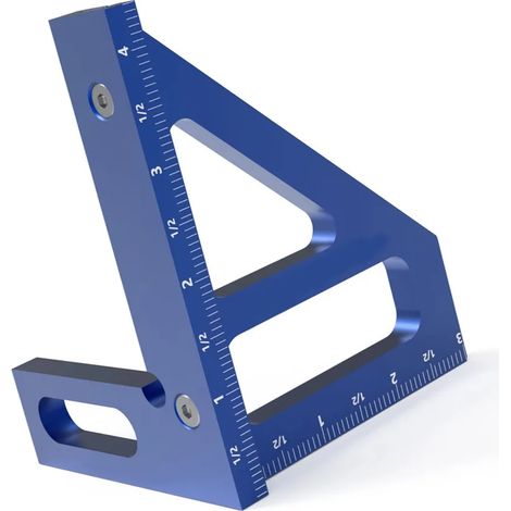 Équerre à onglet, règle de mesure multi-angles, rapporteur, règle à tracer, scalpel à onglet pour le travail du bois, gabarit d'angle 45-90° (1/5)