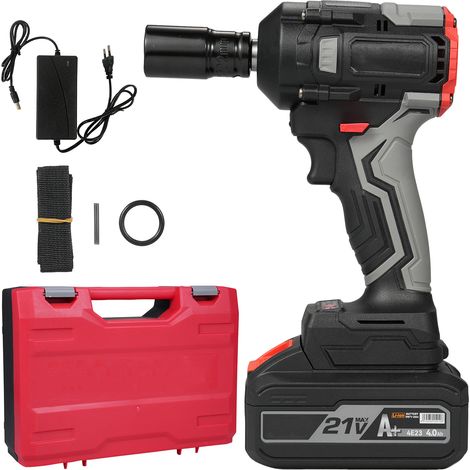 Clé à chocs sans fil 21V Moteur Brushless Couple 350N.m Mandrin 1/2 Pouces avec Batterie 4.0Ah et Chargeur Rapide (1/5)