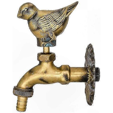 Robinets de jardin en laiton vieilli, robinet extérieur à motif animal, design rustique pour extérieur (1/3)