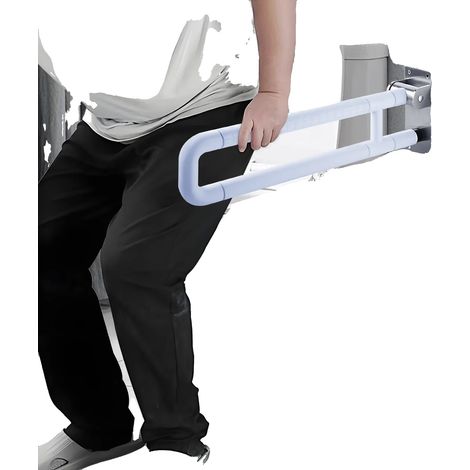 Stützgriff, Edelstahlkonstruktion, Tragkraft 500 lb, WEISS (1/2)