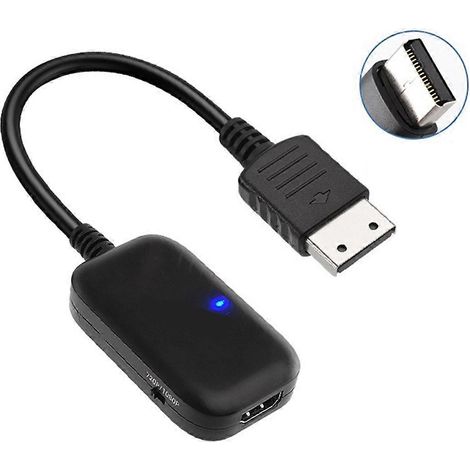 Câble adaptateur PS2 vers TV/moniteur haute définition compatible, adapté aux jeux DC en haute définition 720p/1080p. (1/5)