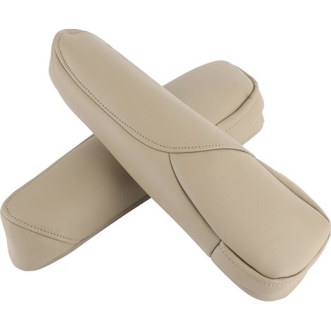 Garniture décorative de poignée d'accoudoir de siège en similicuir beige pour Honda CRV 2007-2009 (1/5)