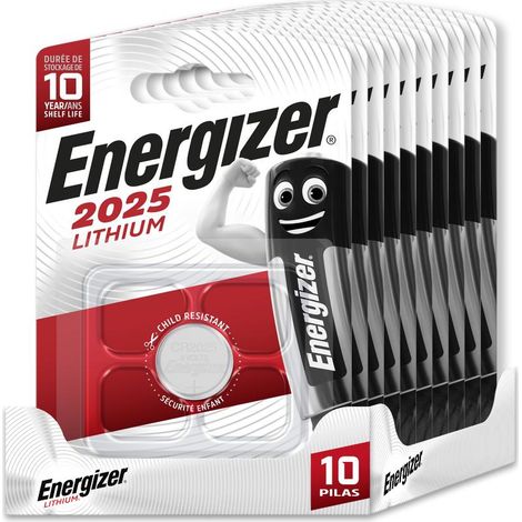 Pack de 10 pilas de botón 2025 Lithium (1/5)