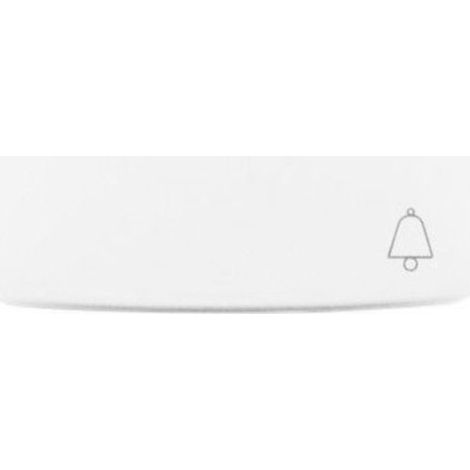Tapa pulsador timbre Serie Arco de Niessen Blanco Alpino