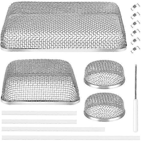 Moustiquaire pour conduits de ventilation de cuisinière de camping-car, compatible avec les conduits de chauffage de camping-car, livrée avec outils d'installation et caoutchouc silicone. (1/5)