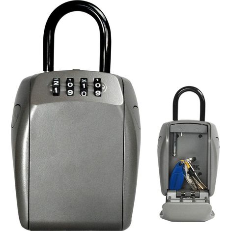 Master Lock 5414EURD 5414E Portable Shackled Combination Reinforced Security Key Lock Box MLK5414E