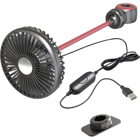 Ventilateur de Voiture 3 Vitesses Puissant pour Véhicule sans