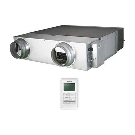 Recuperatore di calore ERV Samsung portata d'aria 350mc/h AN035JSKLKN/EU con comando MWR-VH12N (1/2)