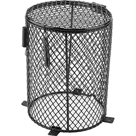 Protecteur De Lampe Chauffante Pour Reptiles - Cage De Sécurité En Fer - Compatible Ampoules Jusqu'à 16 Cm - Protection Anti-brûlure - 1 Pièce (1/5)