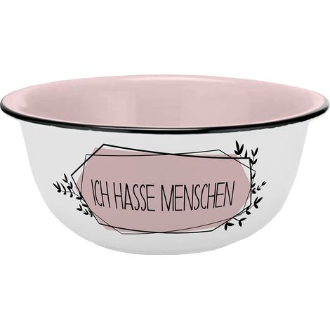 Bol à céréales en porcelaine Inscription en allemand